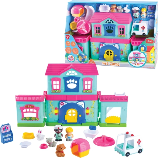 PlayGo battery-powered animal clinic, 16 pieces