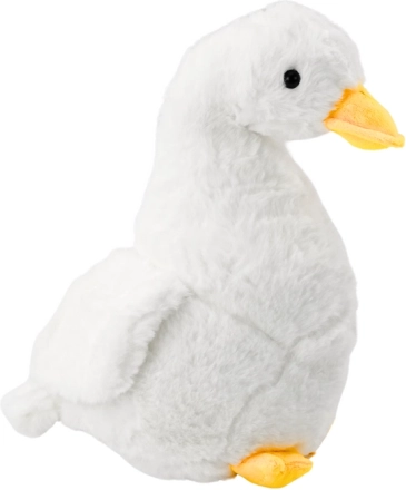 Oie en peluche blanche câline 40 cm