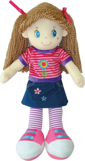 Poupée textile pour enfants – poupée en tissu douce pour câlins et jeux