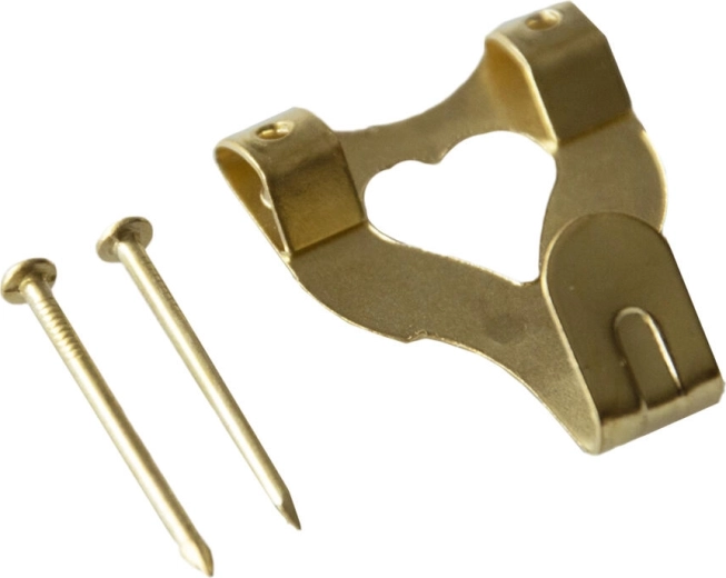 Crochet mural en métal laitonné IXA, taille 3, 250 pcs