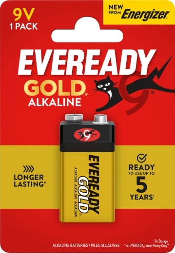 Energizer Eveready Gold 9V Alkalibatterie
