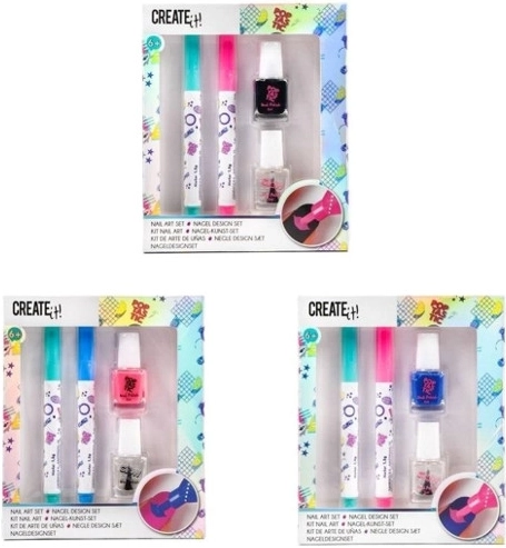 Create It! coffret de vernis et de marqueurs nail art pour ongles