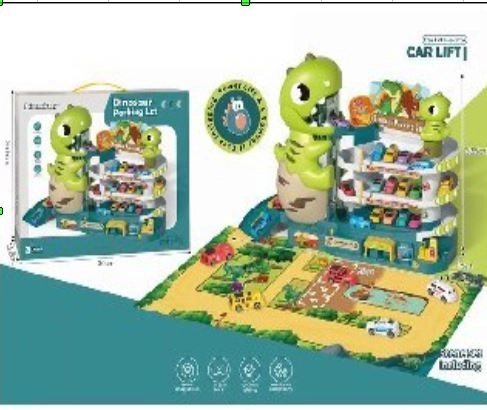 Multi-level Parking Garage with Elevator Dino