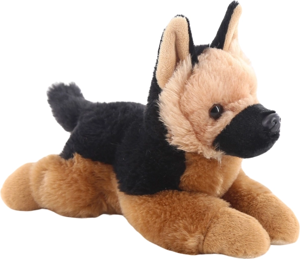 Plush German Shepherd lying 25 cm