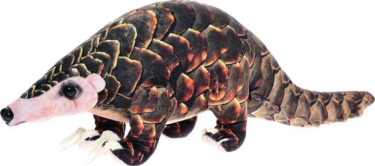 Pluchen schubdier 50 cm – realistische staande knuffel voor kinderen en volwassenen