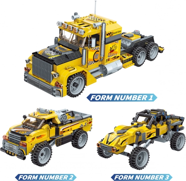 Qman Unbegrenzte Ideen – mutiger Transporter Bausatz mit Aufziehmotor