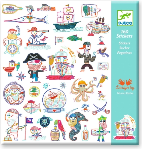 Piraten-Aufkleber DJECO