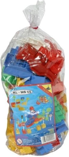 Jeu de construction blocs en plastique 65 pièces