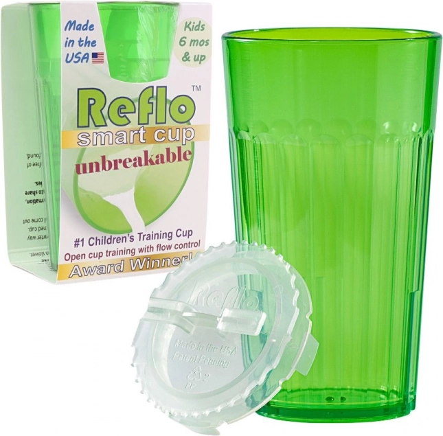 Traineningsbeker REFLO – groen, onbreekbaar, 170 ml (vanaf 6 maanden)