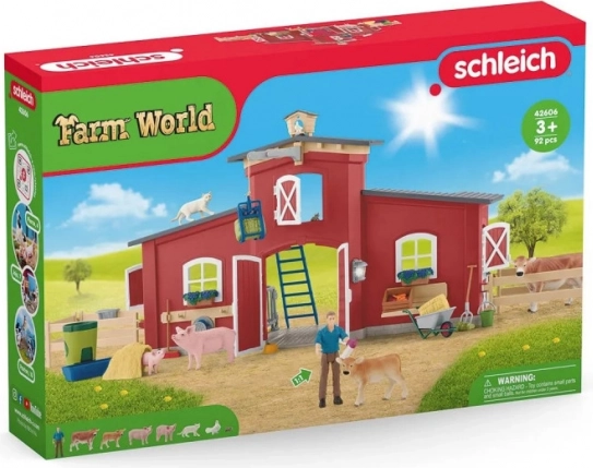 Schleich Large Barn with Animals and Accessories Farm World
