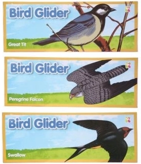 Vliegende vogel-glijder 24 cm