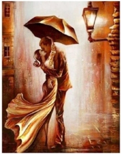 Diamond Painting Woman and Man 30 × 40 cm