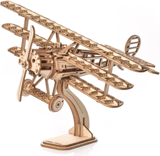 Little Story 3D Wooden Puzzle Airplane Triplane