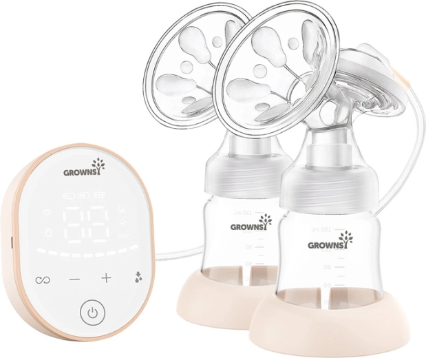 Dubbele elektrische borstkolf Grownsy – roze