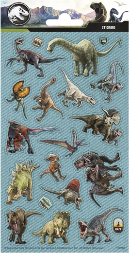 Jurrasic Park stickers voor kinderen