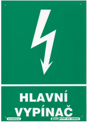 Safety Sign – Main Switch A4 Plastic