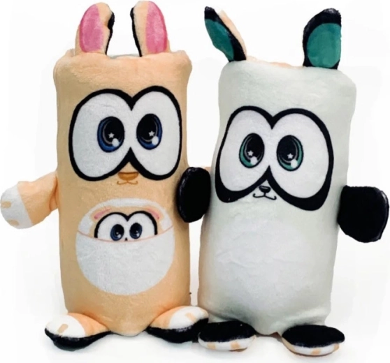 Dublusie Wende-Plüschtier – Känguru/Panda