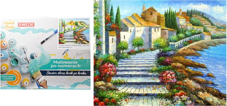 Paint by Numbers – Seaside Town