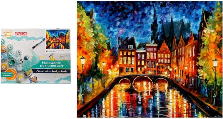 Peinture par numéros Ville la nuit