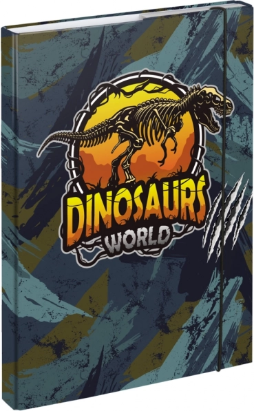 BAAGL Mappen voor schoolschriften A4 Dinosaurs World