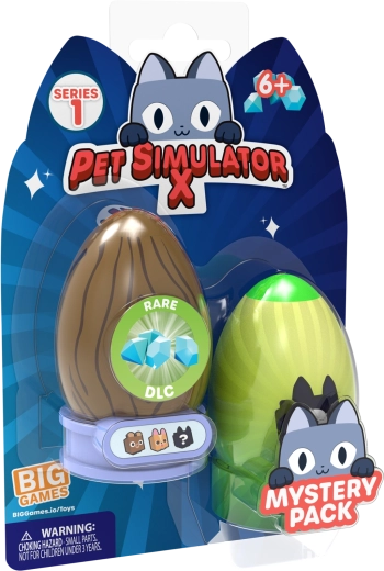 Oeufs avec figurines PET SIMULATOR – lot de 2 pcs (8 cm)