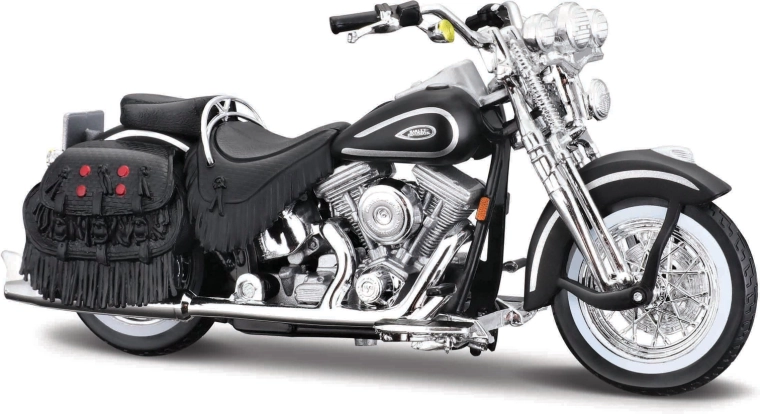 Maisto Harley-Davidson 1999 FLSTS Heritage Softail Springer Matte Black 1:18