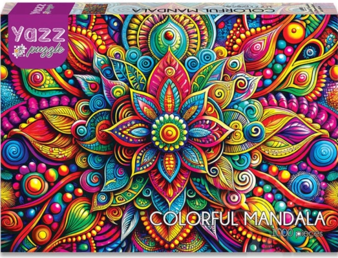 YAZZ Puzzle Colorful Mandala 1000 Pieces