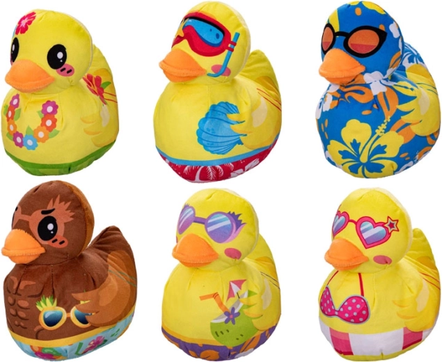 Pluche eendje 19 cm – vakantie-editie voor baby’s