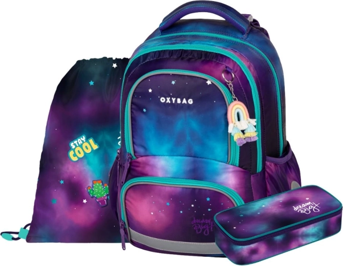 School set 3 pcs OXY NEXT Dream – backpack, pencil case and shoe/gym bag