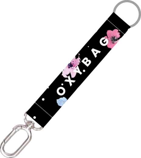 Short Keychain with Carabiner Flowers