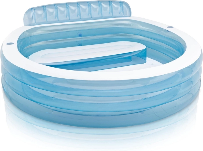 Piscine familiale gonflable avec banquette 229 × 218 × 79 cm INTEX