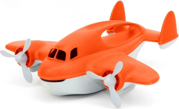 Green Toys fire plane orange