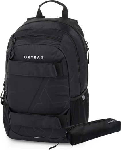 Student backpack with pencil case OXY Sport Black