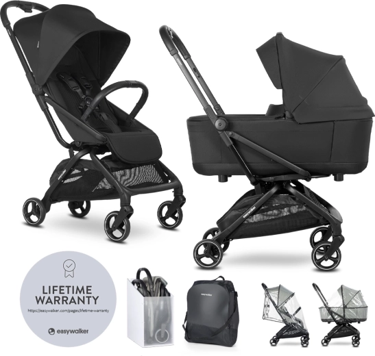 Easywalker Rockey S combined stroller Pure Black