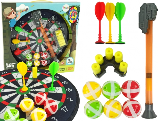 Kinderspeelgoed dartbord met klittenband 36 cm