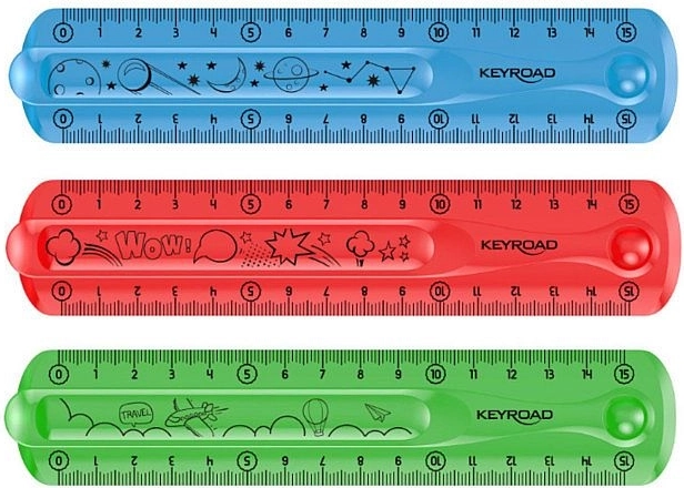 KEYROAD Flexi Flexible Ruler 15 cm