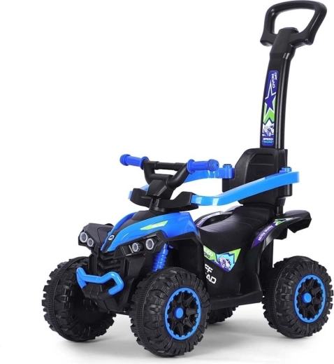 Milly Mally Wild children's ride-on 3-in-1 with push handle, blue