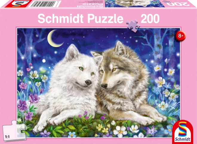 Puzzle Loups duveteux 200 pièces