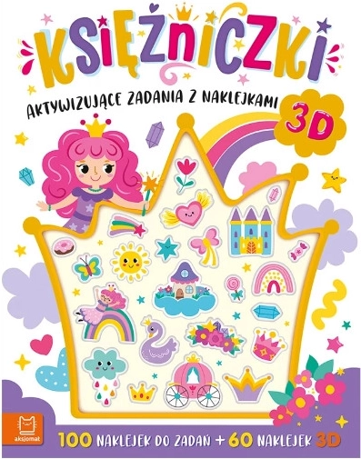 Princesses – activity tasks with 3D stickers