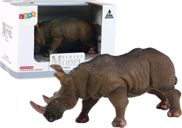 Large Collectible Rhino Figure from the World of Animals Series