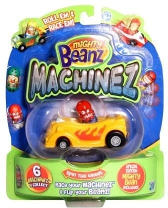 Mighty Beanz Machinez petite voiture de course avec haricot de collection