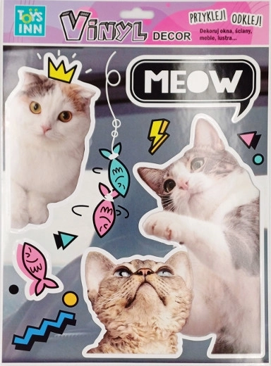 Vinylstickers katten Meow