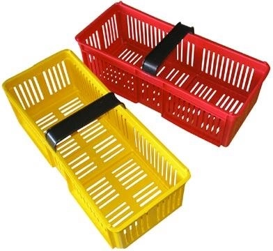 Plastic fruit basket 38 × 16 × 15 cm, assorted colors