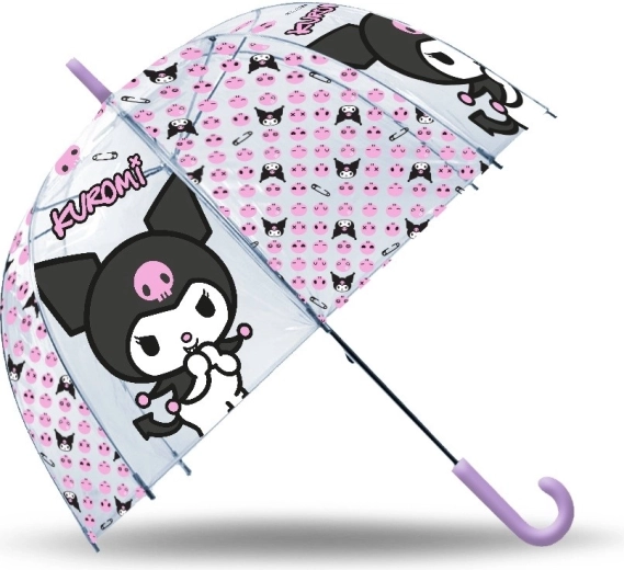 Parapluie manuel transparent KUROMI 19″