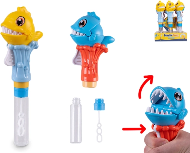 Bulleur avec piranha et dents claquantes 25 cm