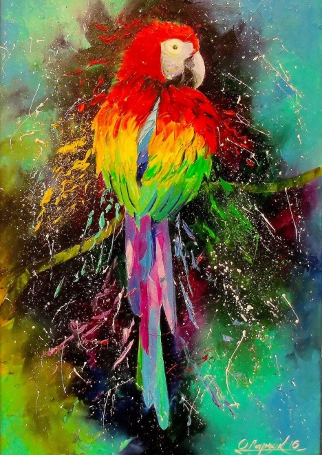 Colorful Parrot Puzzle 1000 Pieces