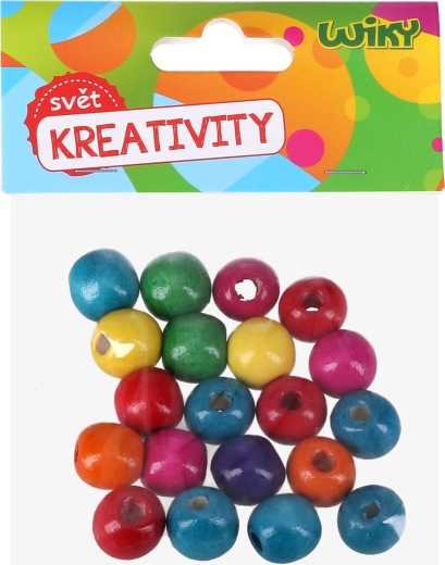 Wooden Colorful Beads 20 pcs