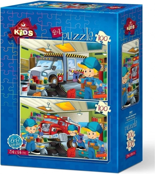 Puzzle Little Repairers 2x100 pieces