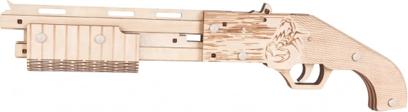 Woodcraft Wooden 3D Puzzle Rubber Band Gun Mossberg