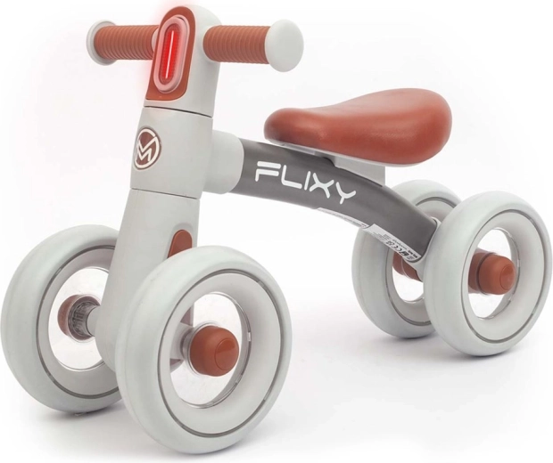 Children's balance bike with light MILLY MALLY Flixy, gray